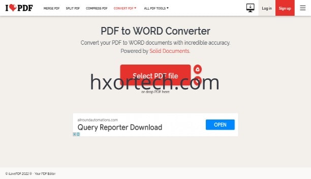 تحويل ملف pdf الى word مجانا